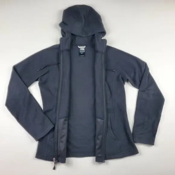 The North Face Black Fleece Full Zip Hoodie Hooded Sweatshirt Jacket Size Small - Picture 7 of 9